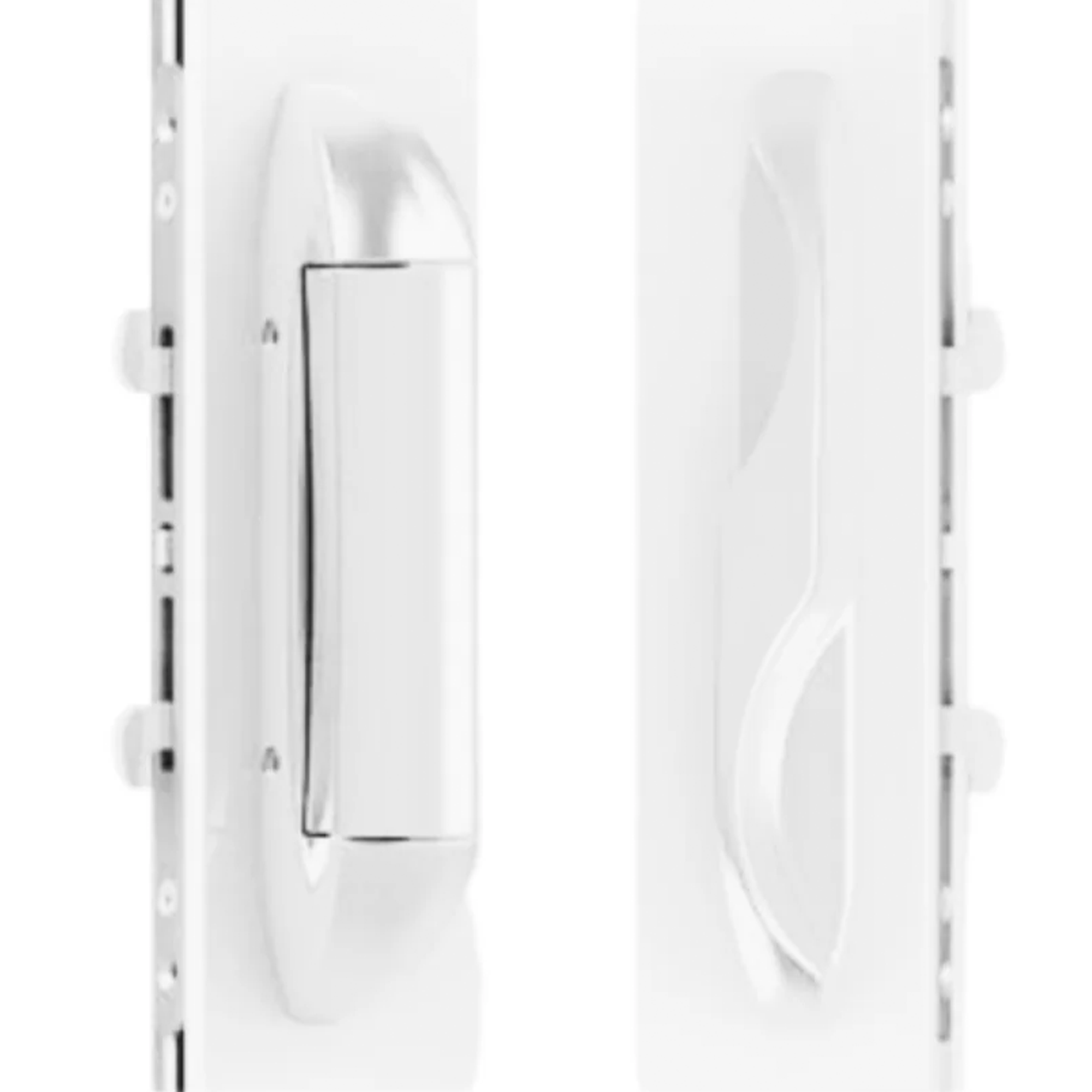 (DH-595-W) Interlock Intuition Sliding Door Handle Kit, White - Garage and Sliding Door Hardware